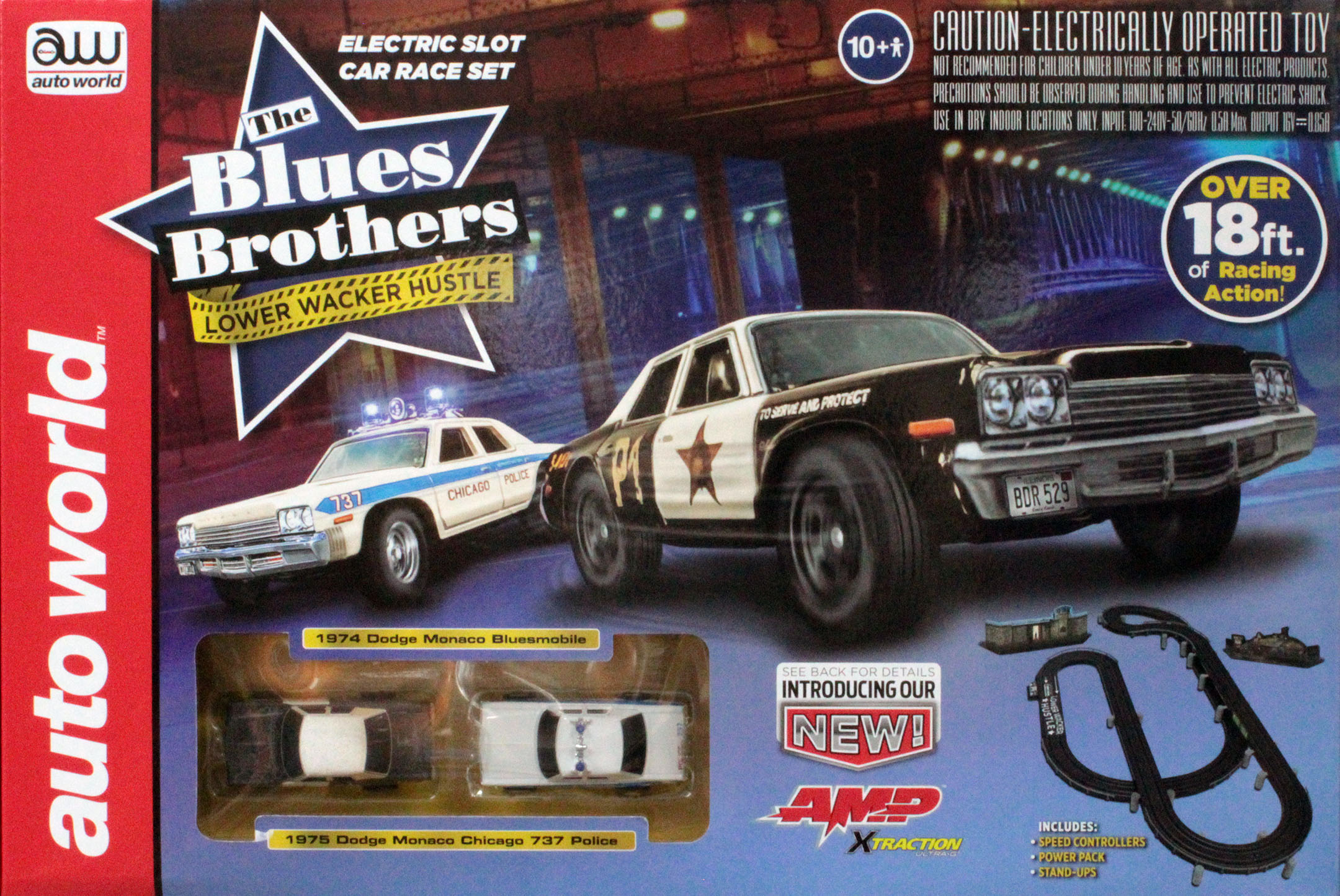 Bluesmobile w/ Set Race Slot Hustle Brothers Blues ダイキャストカーセット Brothers Blues The & Chicago 1975 ミニカー
